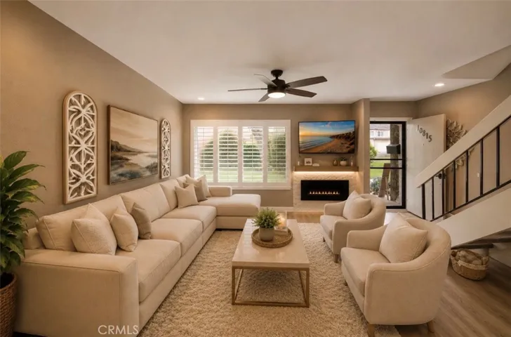 AI enhanced photo - Living room