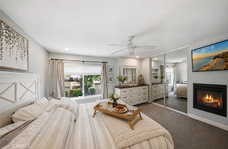 AI enhanced photo Master bedroom