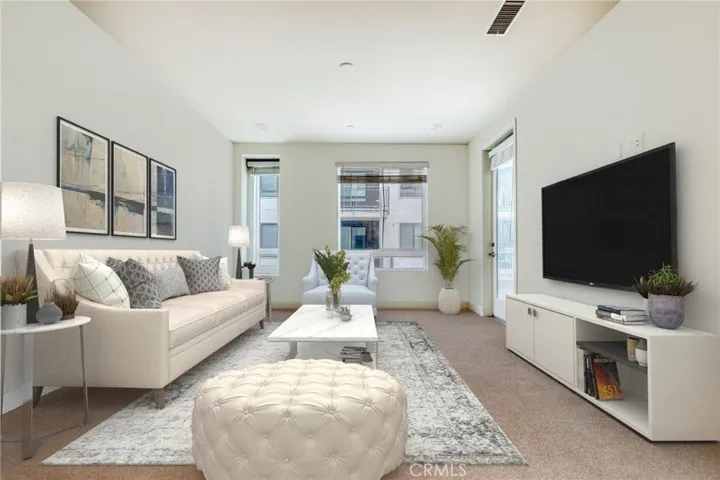 Virtual staging of living room