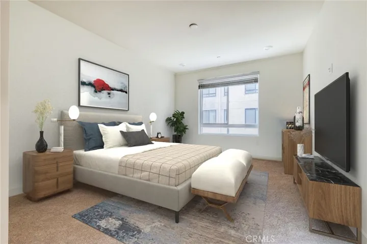 Virtual staging of primary bedroom