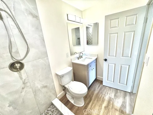 Remodeled bathroom.