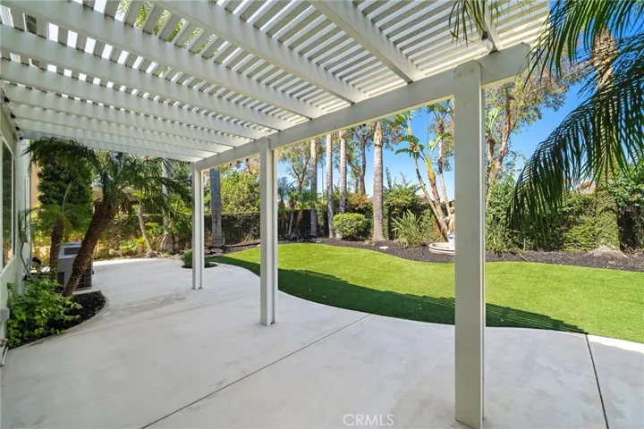 Covered patio area