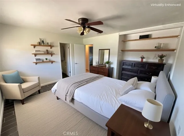 Virtually Staged Master Bedroom