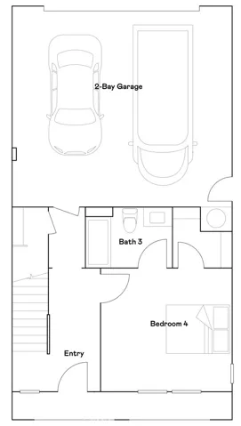 Residence 3 - Level 1 Floorplan
