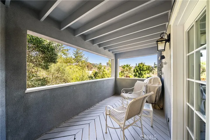 Deck off the bedroom