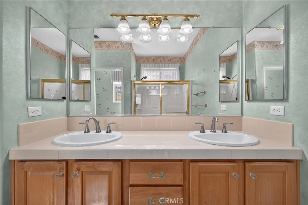 Primary bathroom sink area
