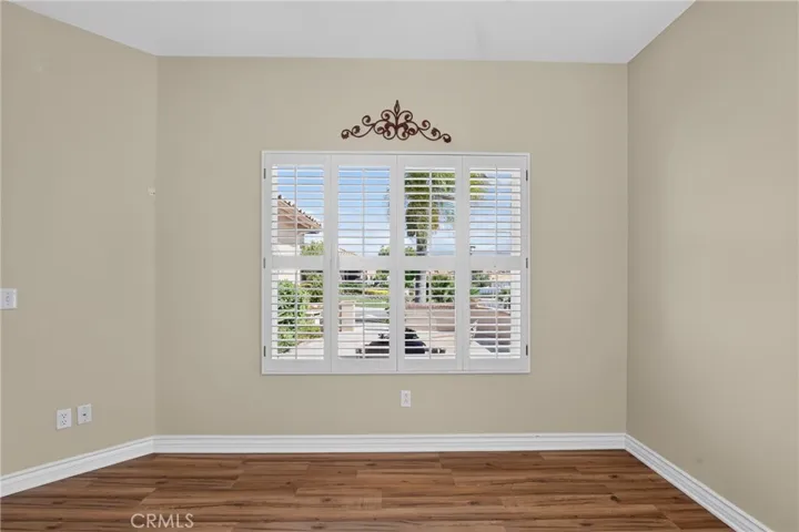 Looking towards the patio from the den/office