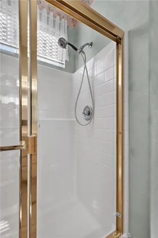 Shower in the primary bathroom
