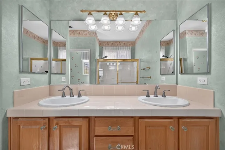 Primary bathroom sink area