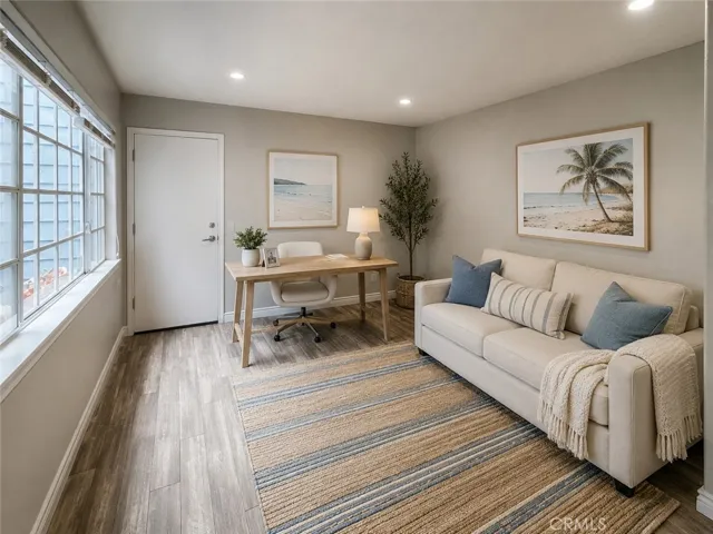 Downstairs office/or 3rd bedroom- Digitally staged photo