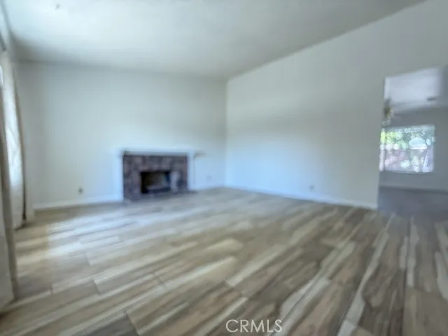Living room leads to the kitchen