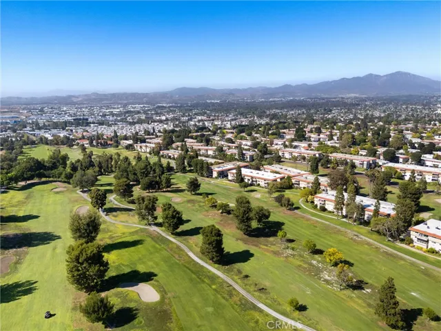 Aerial view of the community and golf course