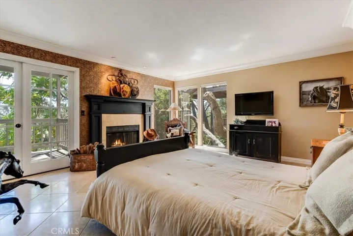 Primary suite with deck access