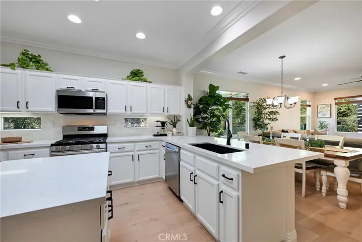 Lots of lighting and natural light.