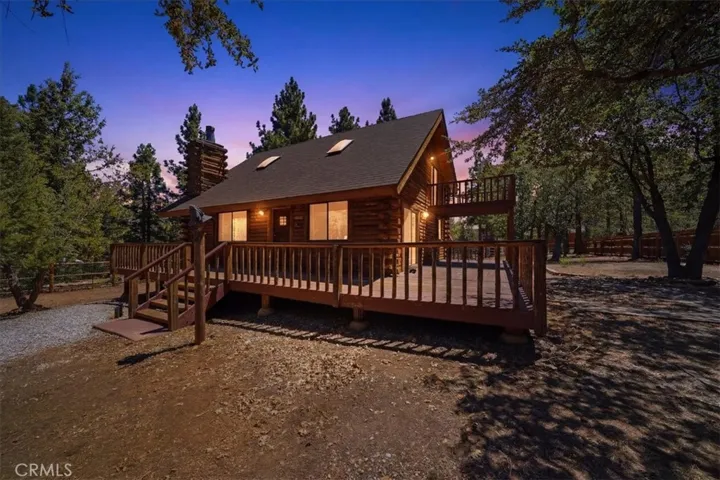 Beautiful decks surrounding the cabin