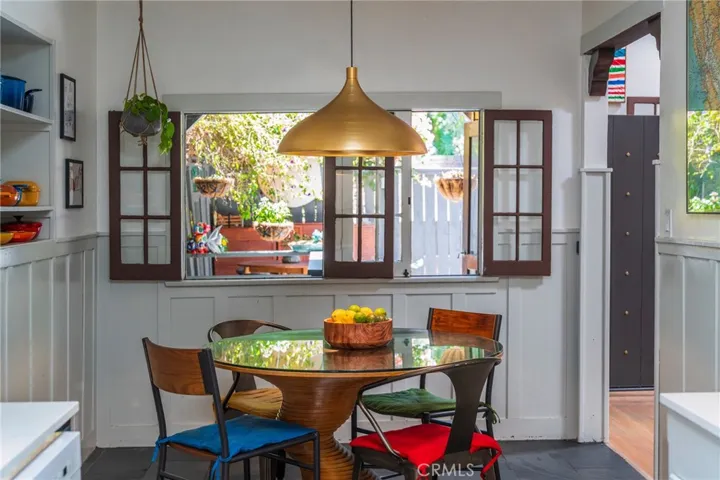 Designer finishes and carefully selected materials complement the home's preservation-focused restoration.