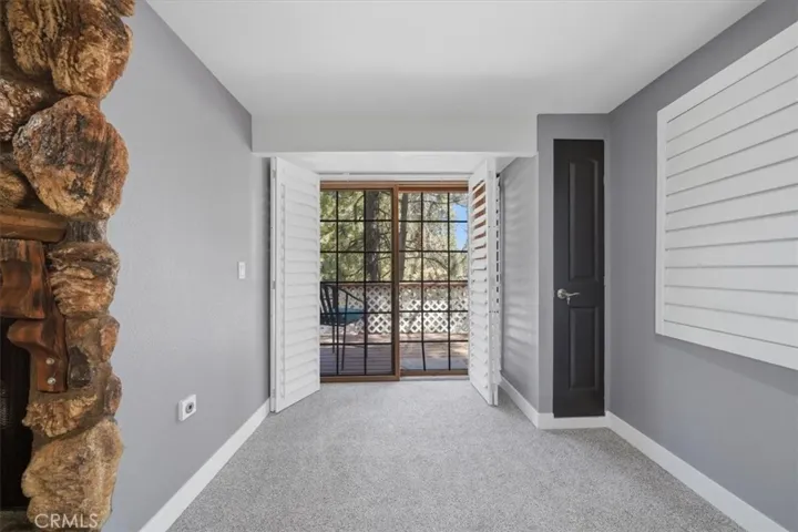 Deck off the primary bedroom