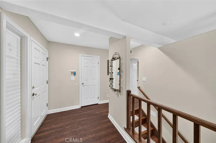 Beautiful laminate wood flooring throughout the entire home and staircase