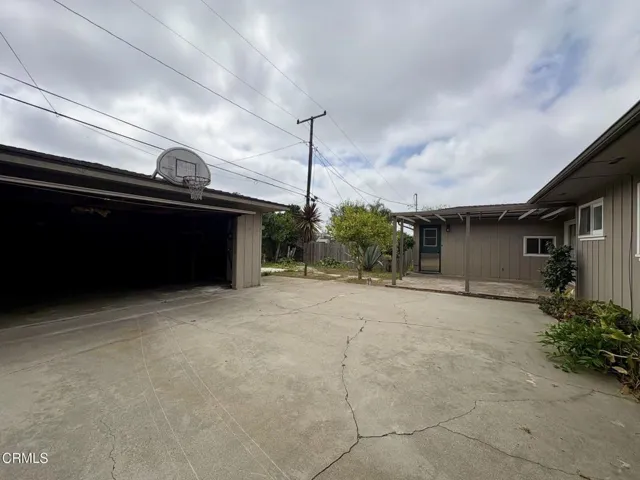 Garage driveway
