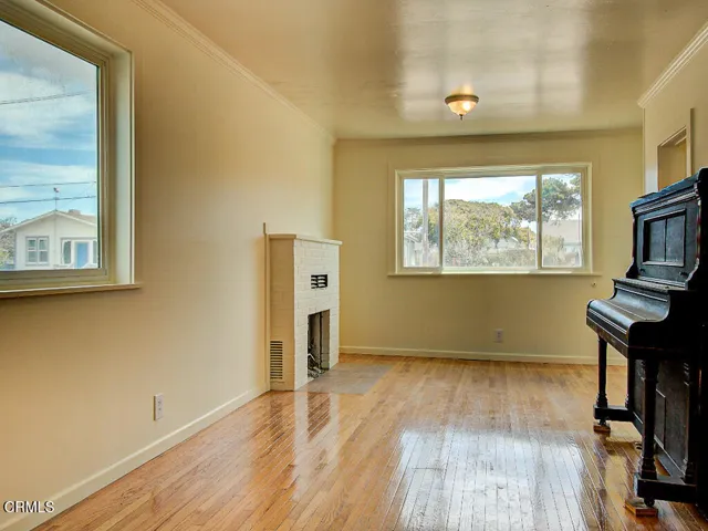 Living room hardwood floor