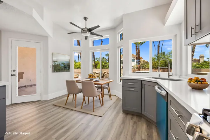 Kitchen staged with AI