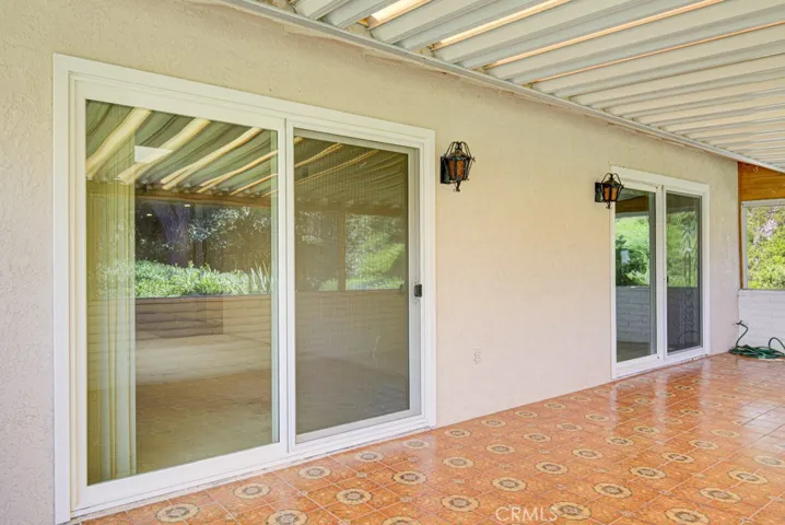 Another view of the covered rear patio.