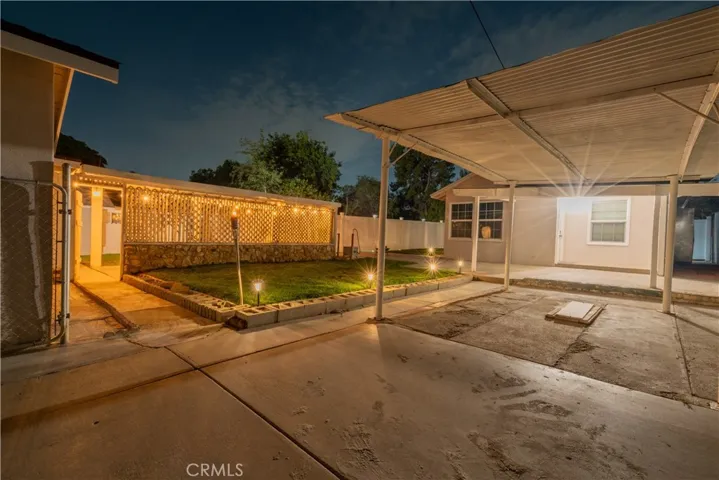 Night time view