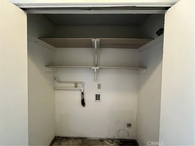 Upstairs laundry closet.