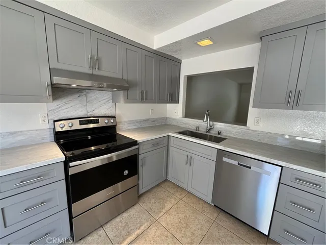 Remodeled kitchen.