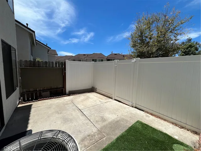 Enclosed patio/yard.