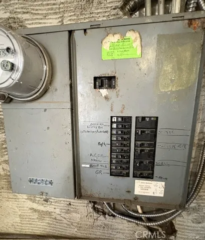 Electrical panel in laundry room