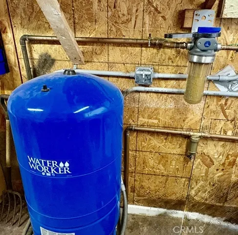 Well water set up in laundry room