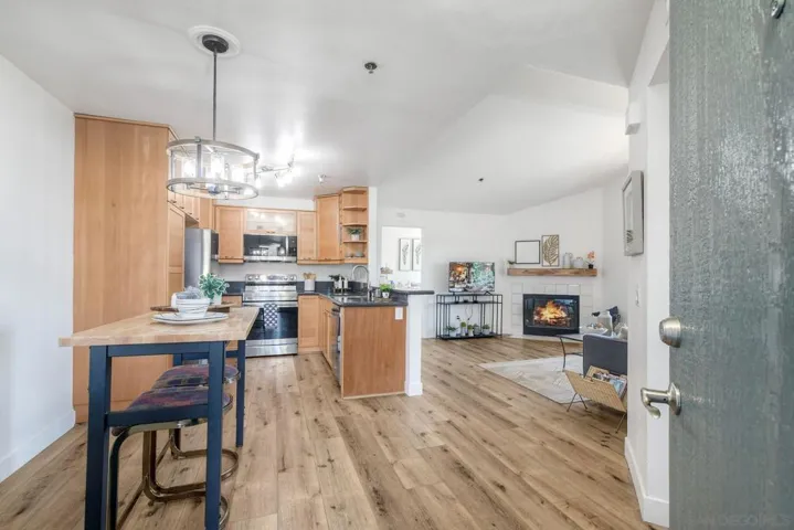 Kitchen with view to family room