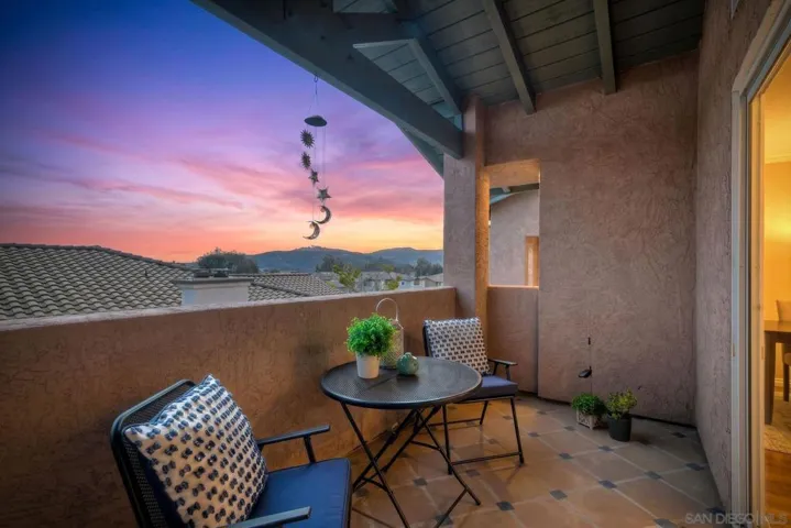 Sunset views from the balcony