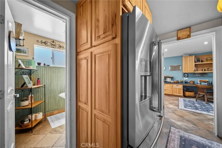 hallway-bathroom and Fridge