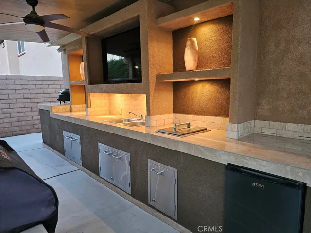 Plenty of storage behind Stainless-Steel doors