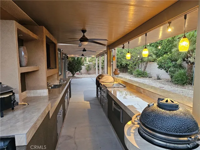 Side view of Outdoor Kitchen