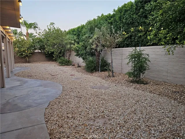 Private rear yard