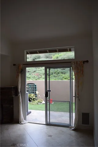 Door to patio from dining room