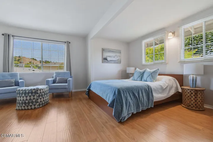 Upstairs bedroom with sitting area