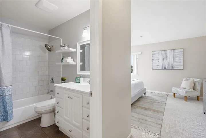Primary bedroom door to bathroom