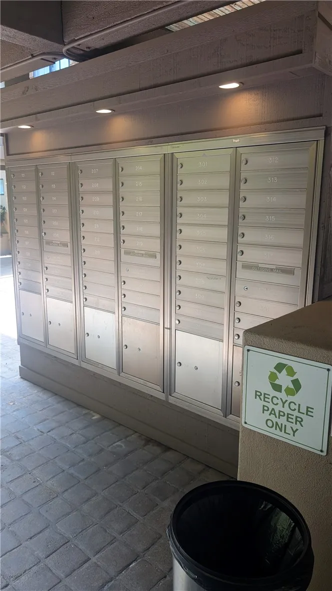 Secured Mail Box Area near Elevator and Stairs
