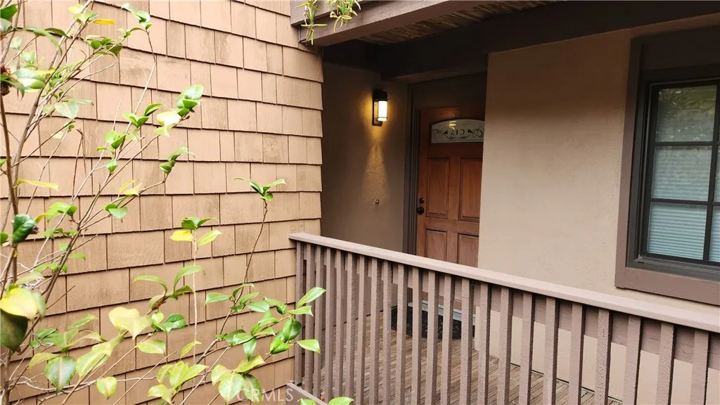 Private entrance to unit 215