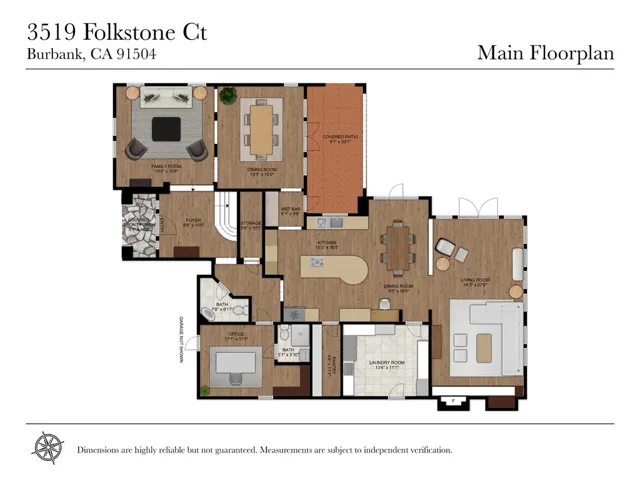 3519 Folkstone Court, Burbank, California 91504