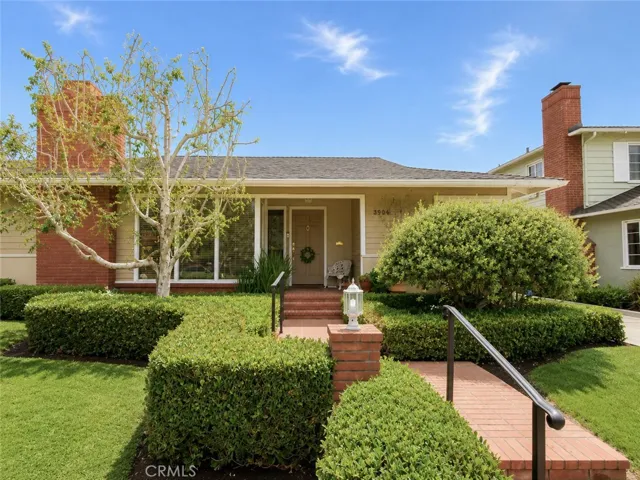 Beautifully landscaped front yard