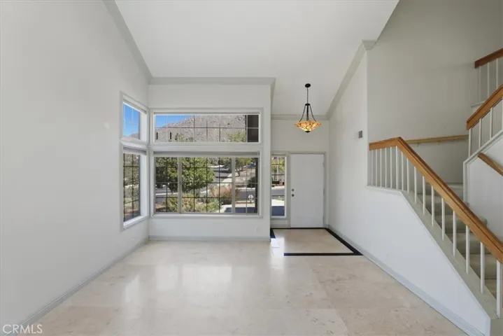 Large Living Room with Travertine Floors