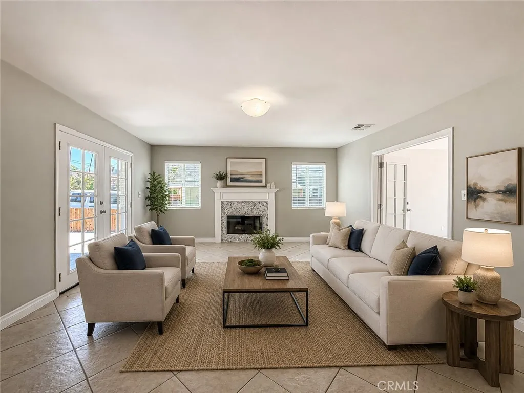 Virtually Staged Living Room