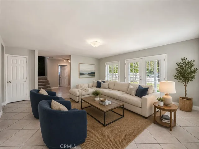 Virtually Staged Family Room