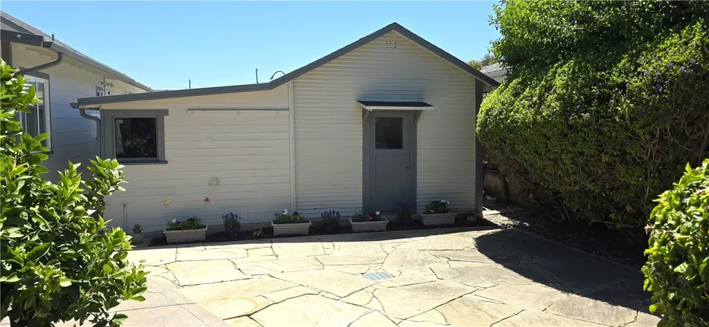 Back side of garage