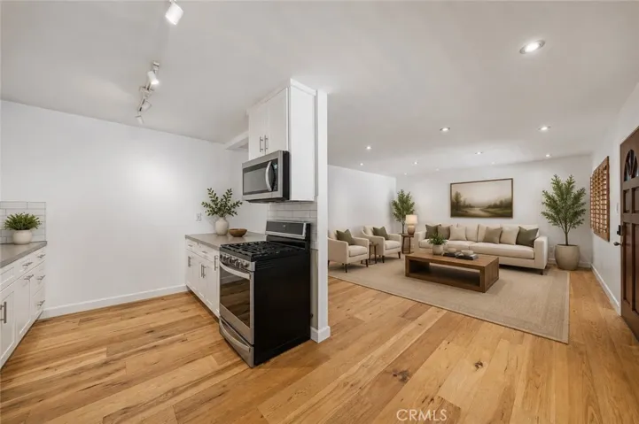 Virtually Staged Kitchen and Family Room
